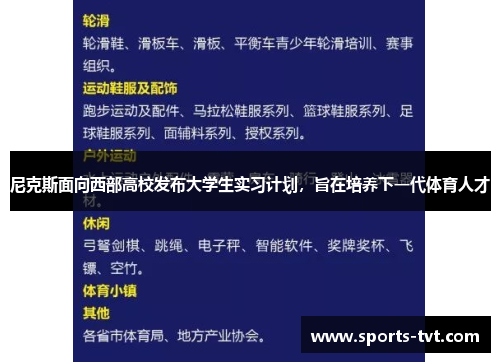 尼克斯面向西部高校发布大学生实习计划，旨在培养下一代体育人才